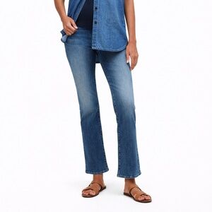 NWOT Madewell 25P Maternity Over-the-Belly 0114 Kick Out Crop Jeans petite